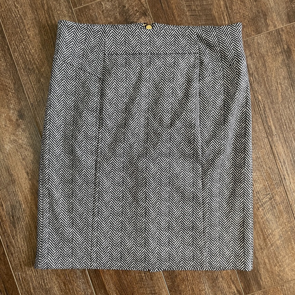 Michael Kors Black & White Pencil Skirt Small